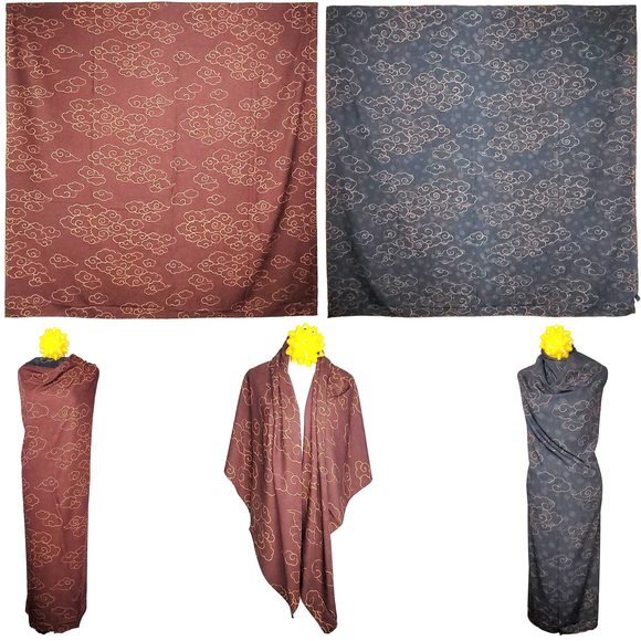 NWT Double Sided Silk Scarf 53"x53" Large Square Shawl Wrap XiangYunShal 34101 - Picture 1 of 15